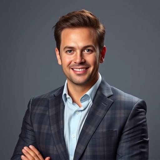 Foto von Michael Gruber, einem bekannten Fernsehmoderator.