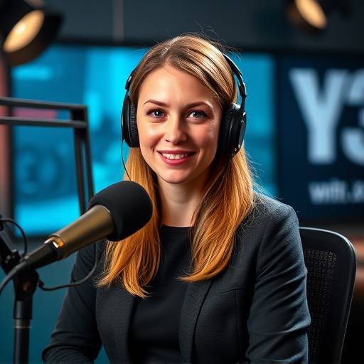 Foto von Sophie Leitner, einer erfahrenen Radiosprecherin.
